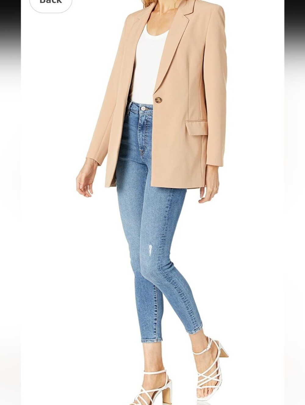 Long Blazer In Praline